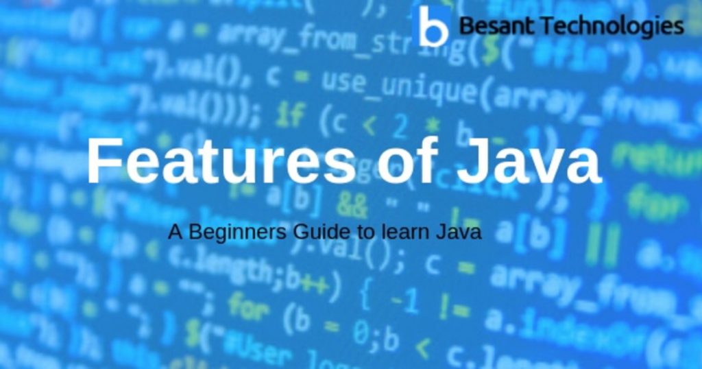 Features of Core Java - Gangboard