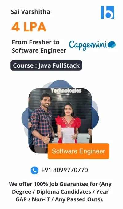 Java course in chennai with placement